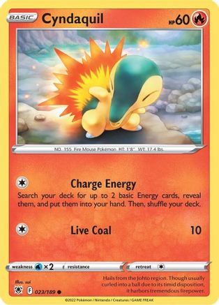 Cyndaquil 23/189 - [SWSH10 Astral Radiance] Reverse Holofoil