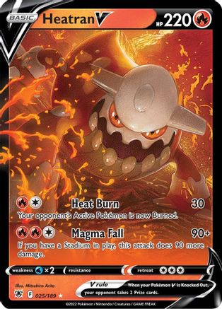 Heatran V 25/189 - [SWSH10 Astral Radiance] Holofoil