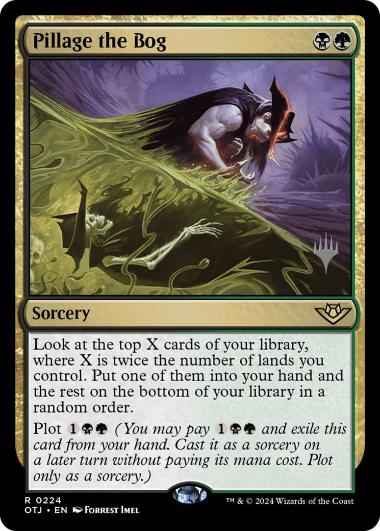 Pillage the Bog (PPOTJ-224P) [Outlaws of Thunder Junction Promos] Foil
