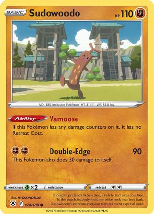 Sudowoodo 74/189 - [SWSH10 Astral Radiance]