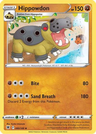 Hippowdon 80/189 - [SWSH10 Astral Radiance]
