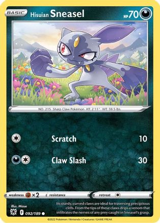 Hisuian Sneasel 92/189 - [SWSH10 Astral Radiance]