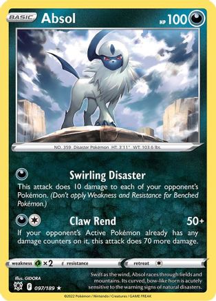 Absol 97/189 - [SWSH10 Astral Radiance] Reverse Holofoil