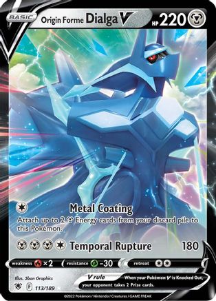 Origin Forme Dialga V 113/189 - [SWSH10 Astral Radiance] Holofoil