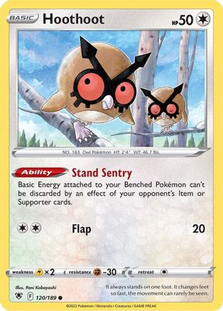 Hoothoot 120/189 - [SWSH10 Astral Radiance] Reverse Holofoil