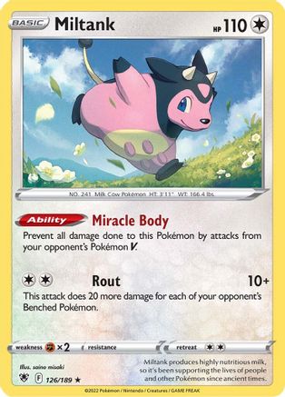 Miltank 126/189 - [SWSH10 Astral Radiance] Holofoil