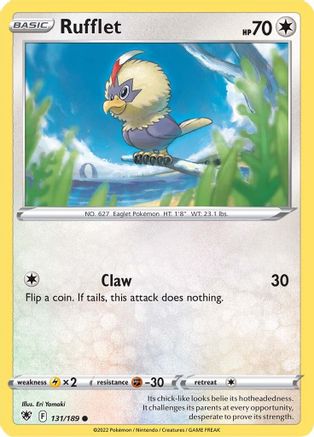 Rufflet 131/189 - [SWSH10 Astral Radiance] Reverse Holofoil
