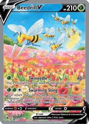 Beedrill V (Alternate Full Art) 161/189 - [SWSH10 Astral Radiance] Holofoil