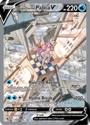 Origin Forme Palkia V (Alternate Full Art) 167/189 - [SWSH10 Astral Radiance] Holofoil
