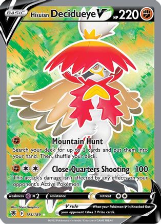 Hisuian Decidueye V (Full Art) 173/189 - [SWSH10 Astral Radiance] Holofoil