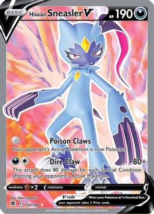 Hisuian Sneasler V (Full Art) 174/189 - [SWSH10 Astral Radiance] Holofoil