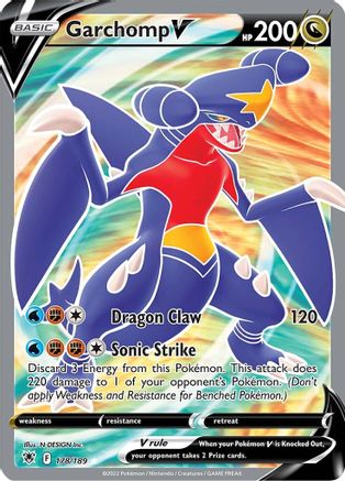 Garchomp V (Full Art) 178/189 - [SWSH10 Astral Radiance] Holofoil