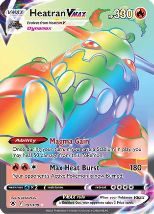 Heatran VMAX (Secret) 191/189 - [SWSH10 Astral Radiance] Holofoil