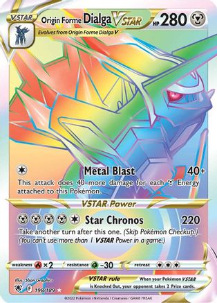 Origin Forme Dialga VSTAR - 198/189 (Secret) 198/189 - [SWSH10 Astral Radiance] Holofoil