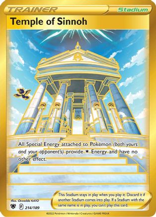 Temple of Sinnoh (Secret) 214/189 - [SWSH10 Astral Radiance] Holofoil