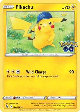 Pikachu (28) 28/78 - [Pokemon GO] Reverse Holofoil