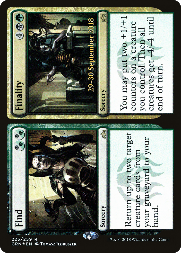 Find // Finality (PRE-225S) [Guilds of Ravnica Promos] Foil