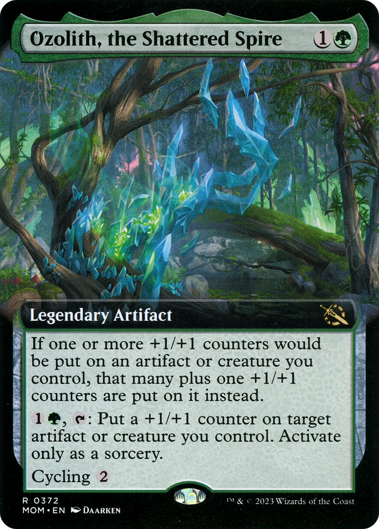 Ozolith, the Shattered Spire (MOM-372) [March of the Machine]: (Extended Art)