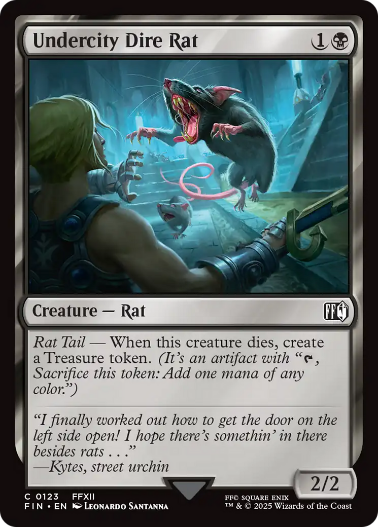 Undercity Dire Rat (FIN-123) [FINAL FANTASY] Foil