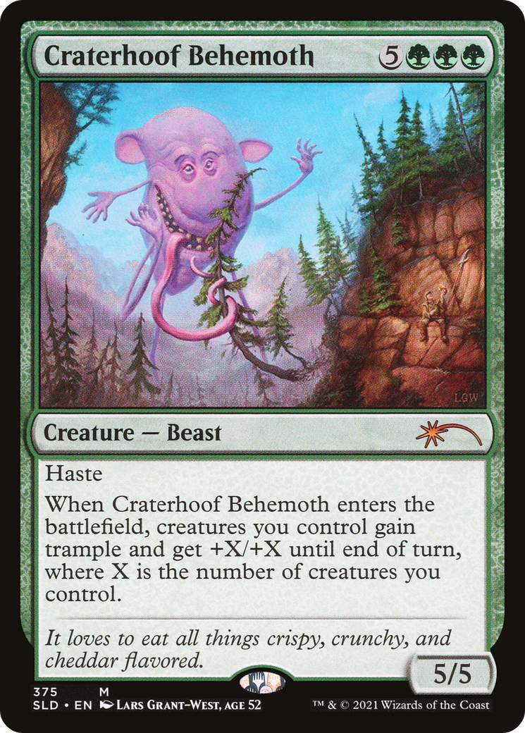Craterhoof Behemoth (SLD-375) [Secret Lair Drop]
