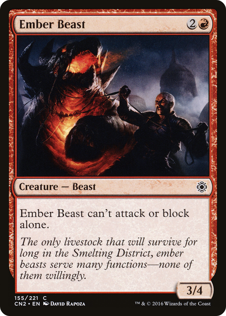 Ember Beast (CN2-155) [Conspiracy: Take the Crown] Foil