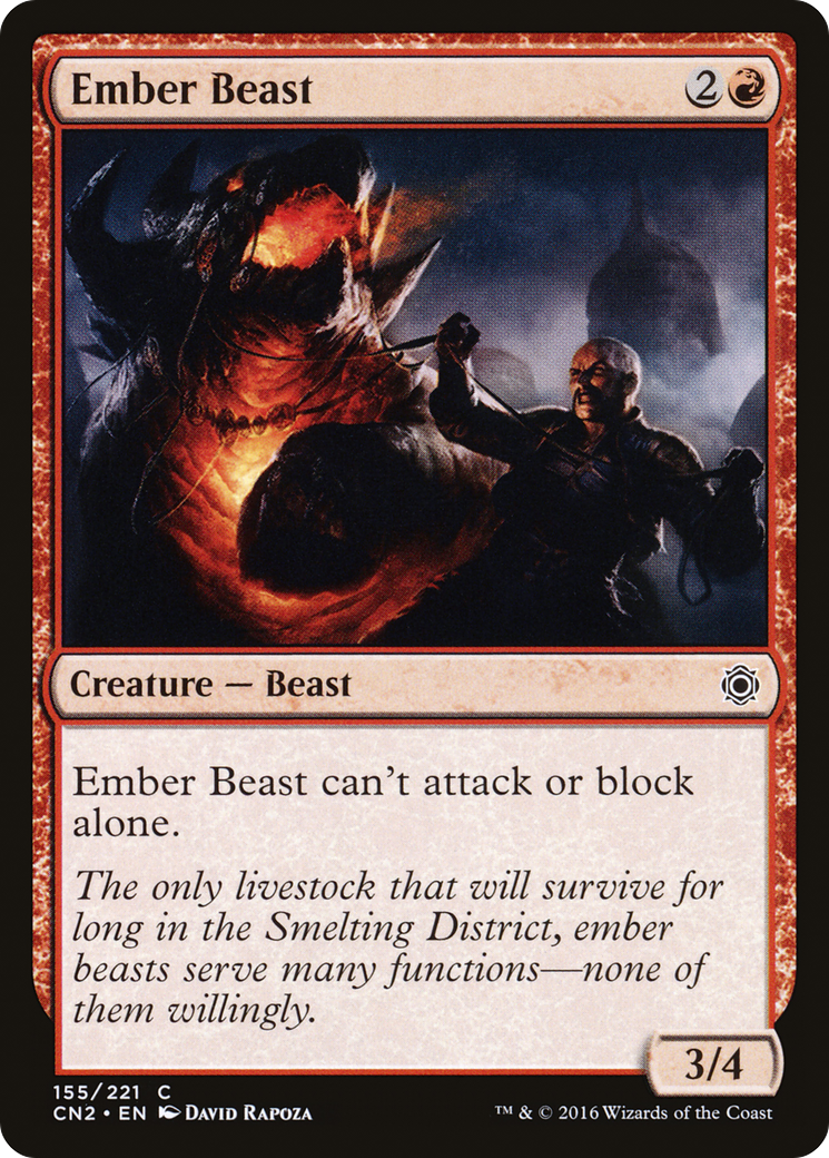 Ember Beast (CN2-155) [Conspiracy: Take the Crown] Foil