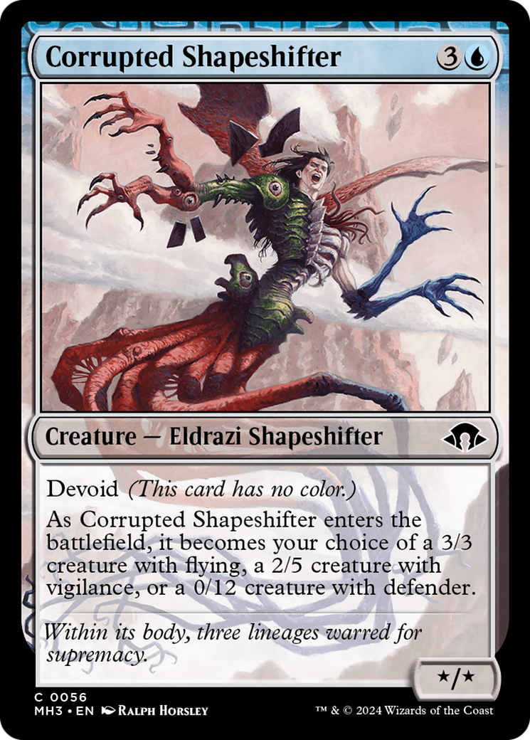 Corrupted Shapeshifter (MH3-056) [Modern Horizons 3]: (devoid) Foil