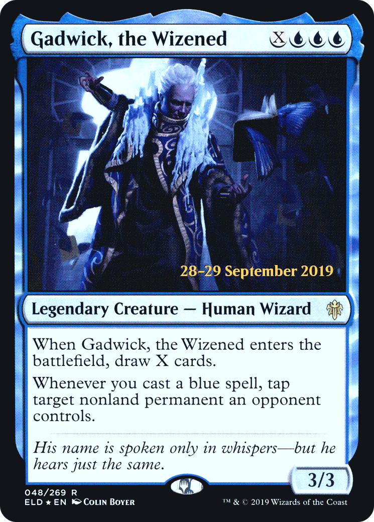 Gadwick, the Wizened (PRE-48S) [Throne of Eldraine Promos] Foil