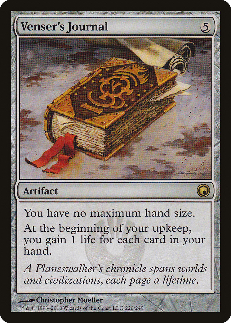 Venser's Journal (SOM-220) [Scars of Mirrodin]