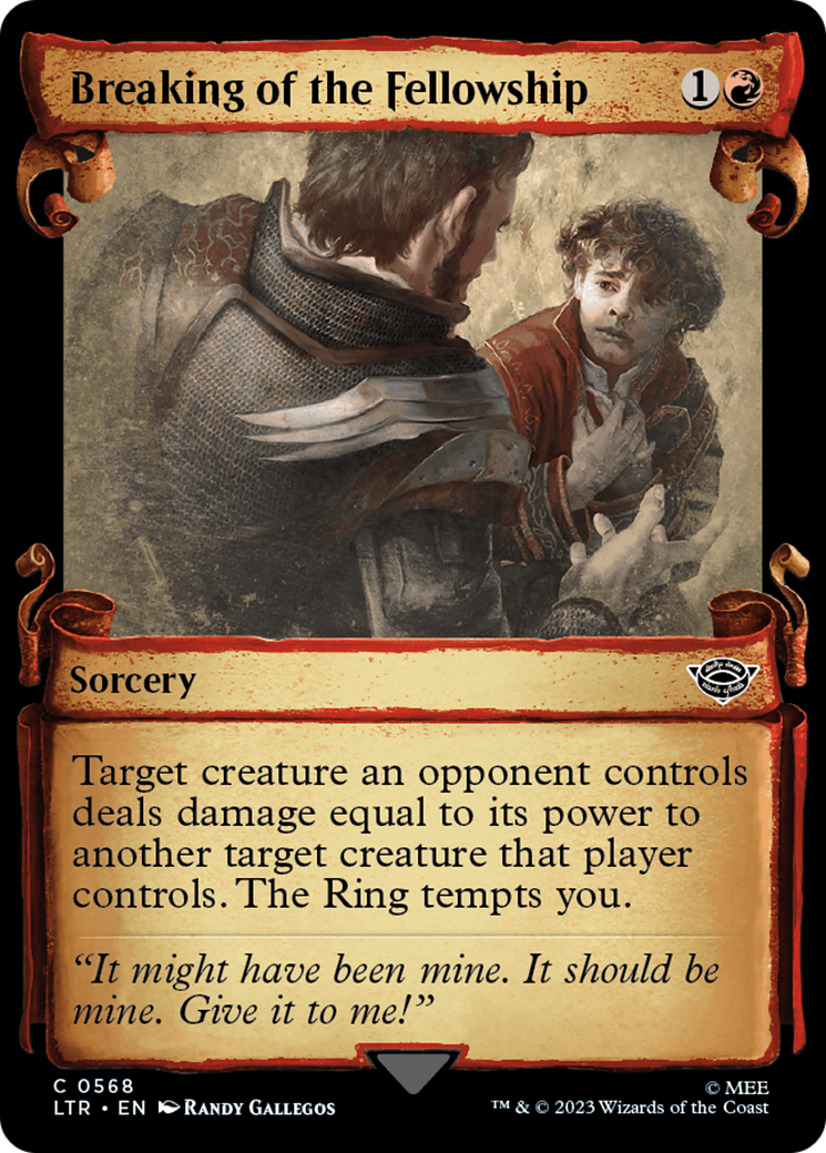 Breaking of the Fellowship (LTR-568) [The Lord of the Rings: Tales of Middle-earth]: (Showcase)