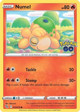 Numel 13/78 - [Pokemon GO] Reverse Holofoil