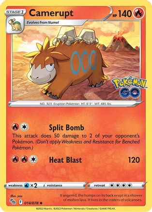 Camerupt 14/78 - [Pokemon GO]