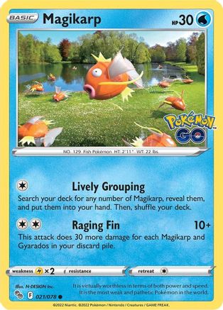 Magikarp 21/78 - [Pokemon GO] Reverse Holofoil