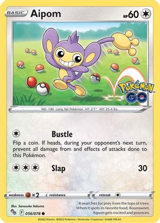 Aipom 56/78 - [Pokemon GO] Reverse Holofoil
