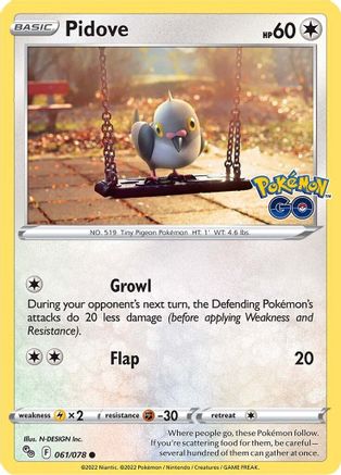 Pidove 61/78 - [Pokemon GO]