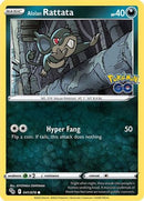 Alolan Rattata 41/78 - [Pokemon GO] Reverse Holofoil