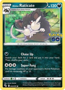 Alolan Raticate 42/78 - [Pokemon GO] Reverse Holofoil