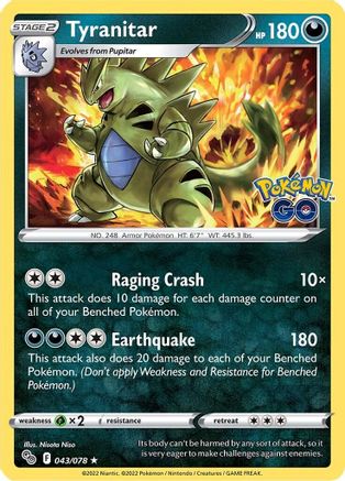 Tyranitar 43/78 - [Pokemon GO] Reverse Holofoil