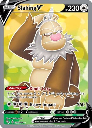 Slaking V (Full Art) 77/78 - [Pokemon GO] Holofoil