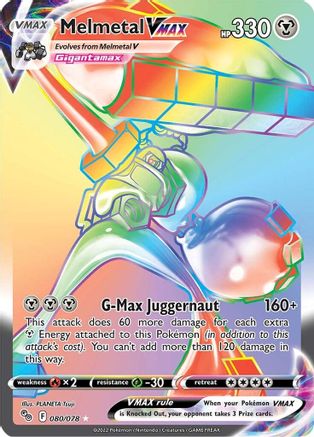 Melmetal VMAX (Secret) 80/78 - [Pokemon GO] Holofoil