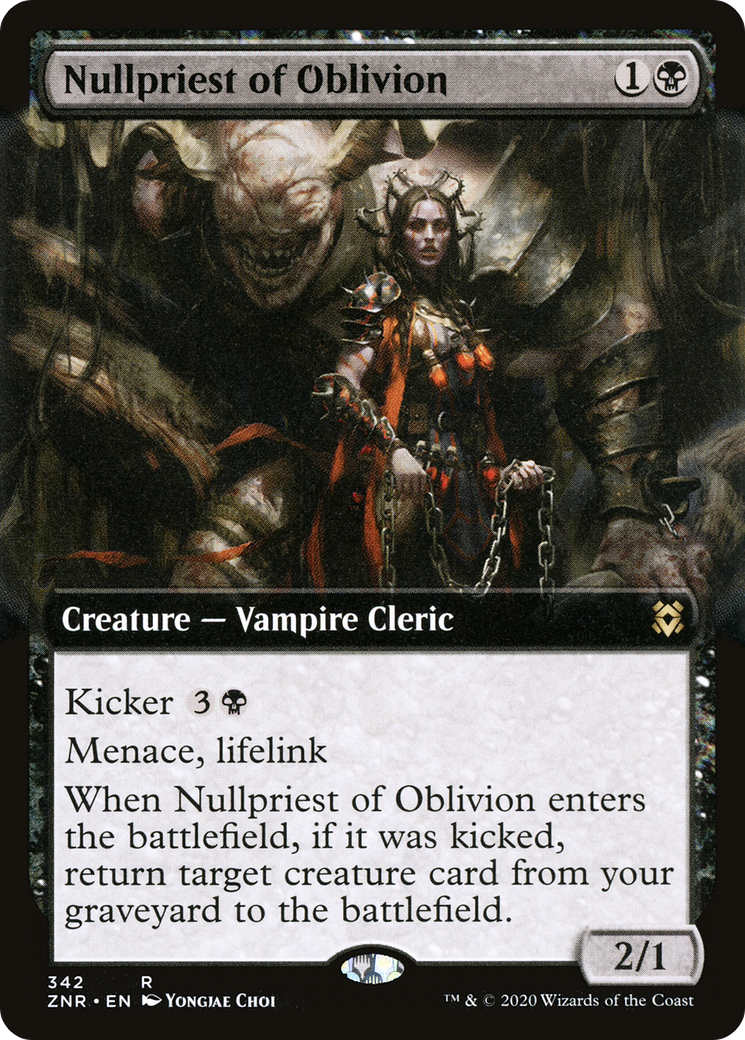 Nullpriest of Oblivion (Extended Art) (ZNR-342) [Zendikar Rising]