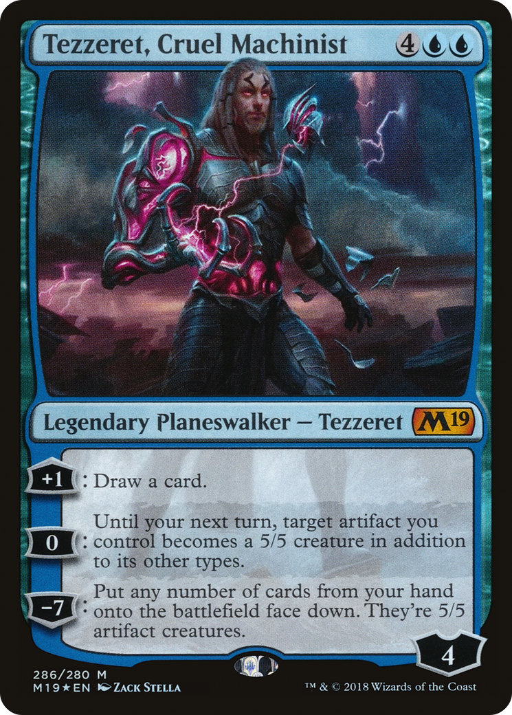 Tezzeret, Cruel Machinist (M19-286) [Core Set 2019] Foil