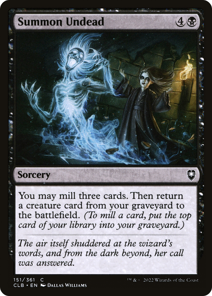 Summon Undead (CLB-151) [Commander Legends: Battle for Baldur's Gate]