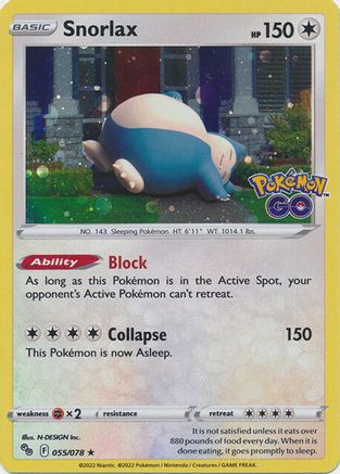 Snorlax - 55/078 (Cosmos Holo) 55 - [Miscellaneous Cards & Products] Holofoil