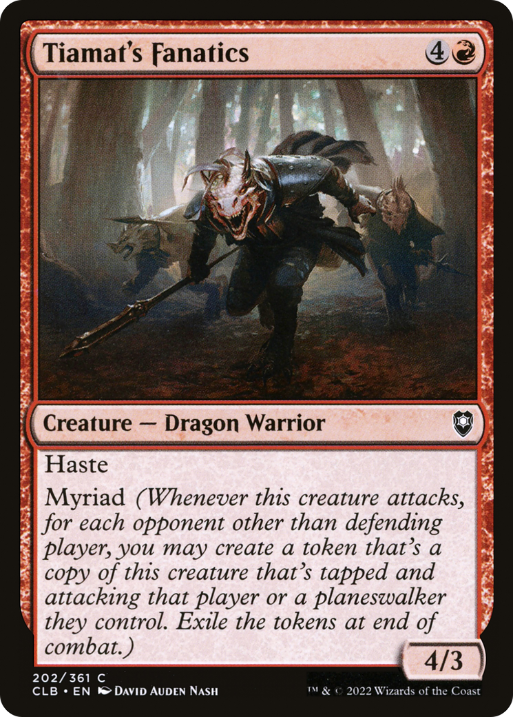Tiamat's Fanatics (CLB-202) [Commander Legends: Battle for Baldur's Gate] Foil