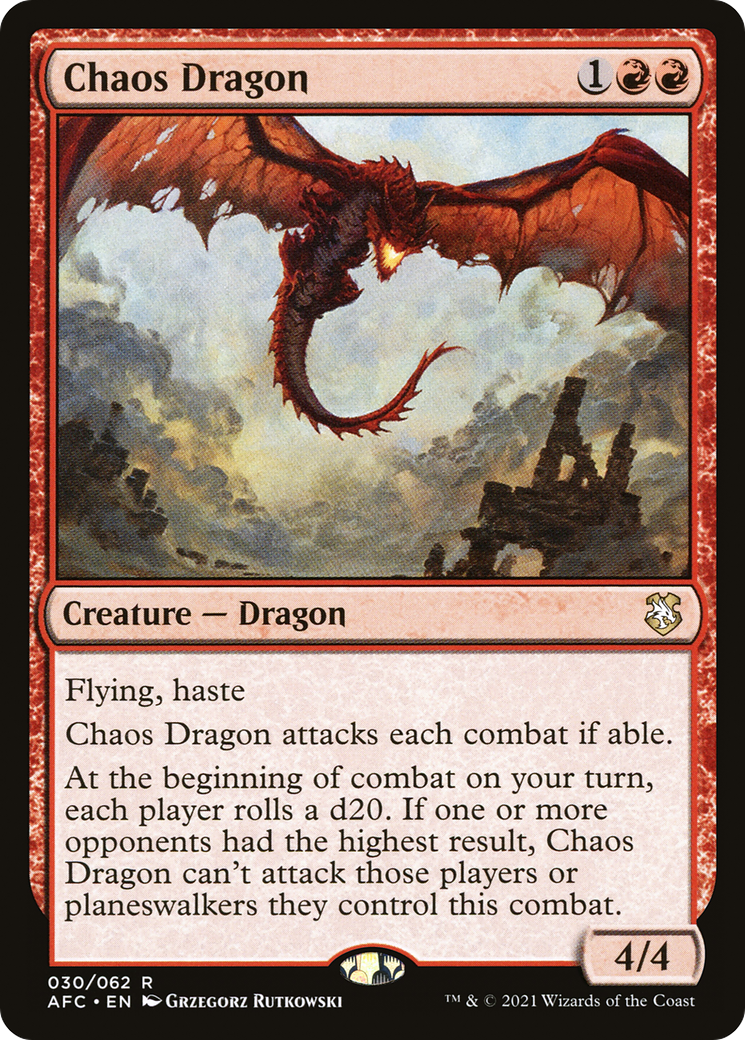 Chaos Dragon (AFC-030) [Forgotten Realms Commander]