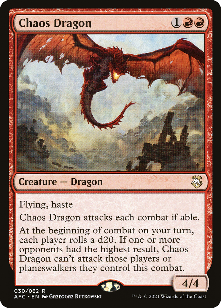 Chaos Dragon (AFC-030) [Forgotten Realms Commander]