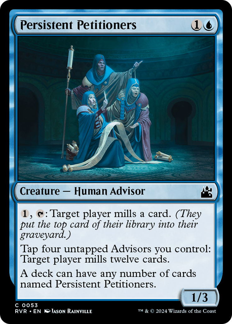 Persistent Petitioners (RVR-053) [Ravnica Remastered] Foil