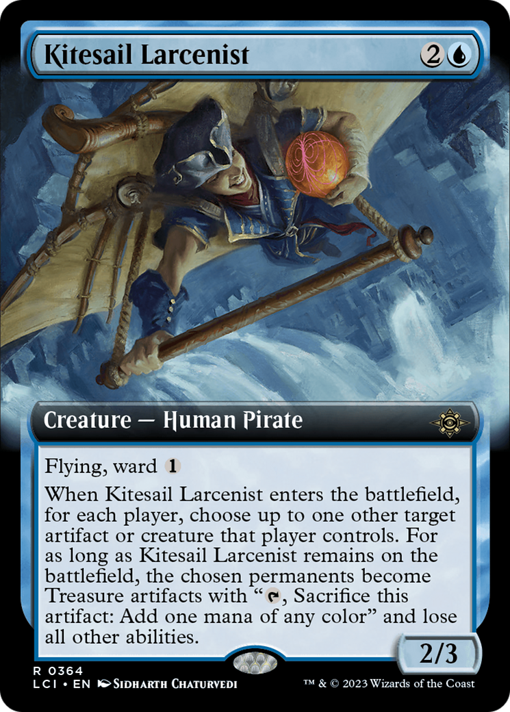 Kitesail Larcenist (LCI-364) [The Lost Caverns of Ixalan]: (Extended Art) Foil