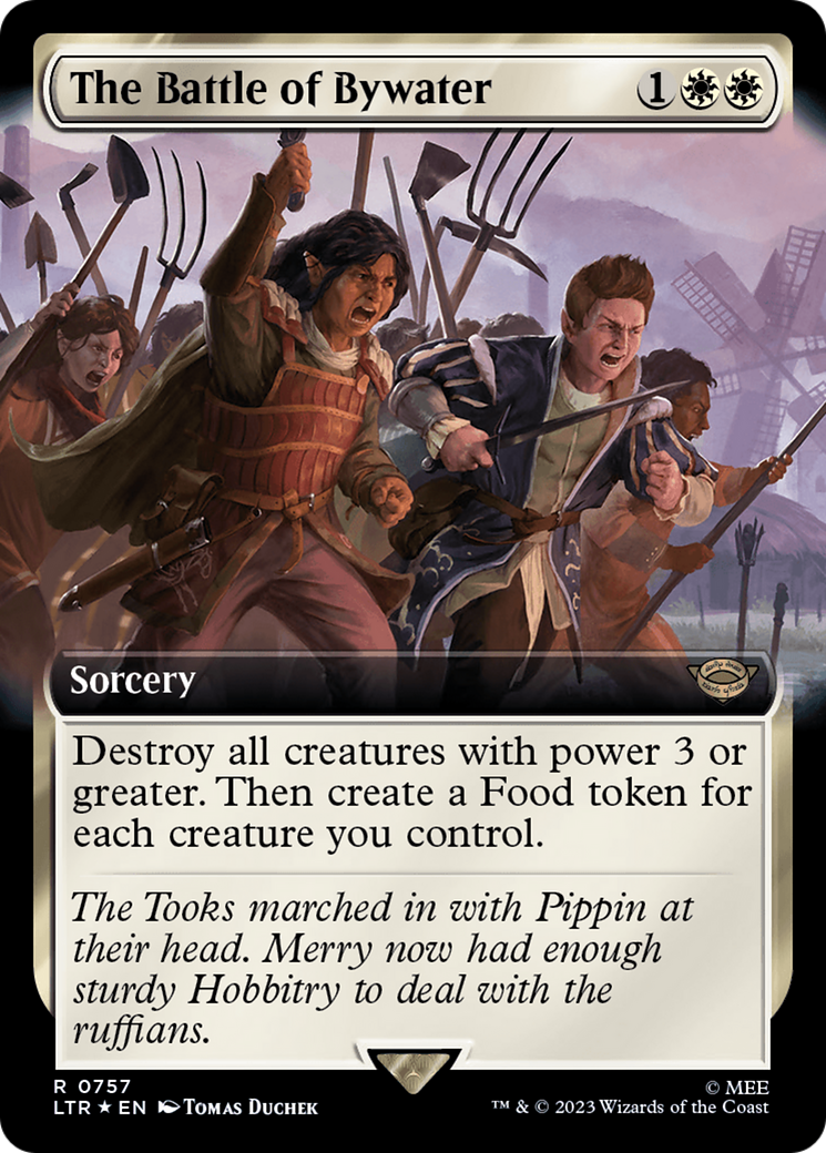 The Battle of Bywater (LTR-757) [The Lord of the Rings: Tales of Middle-earth]: (Extended Art) Foil